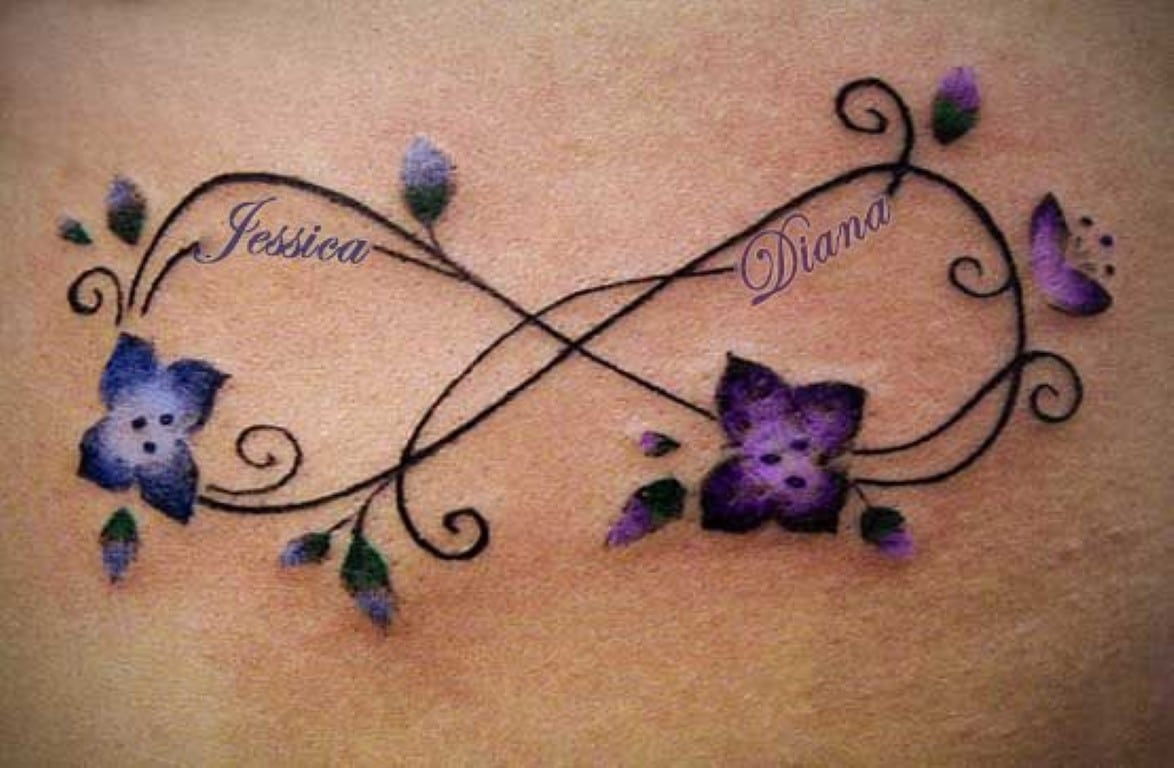 symbole infini pour un tatouage maternel