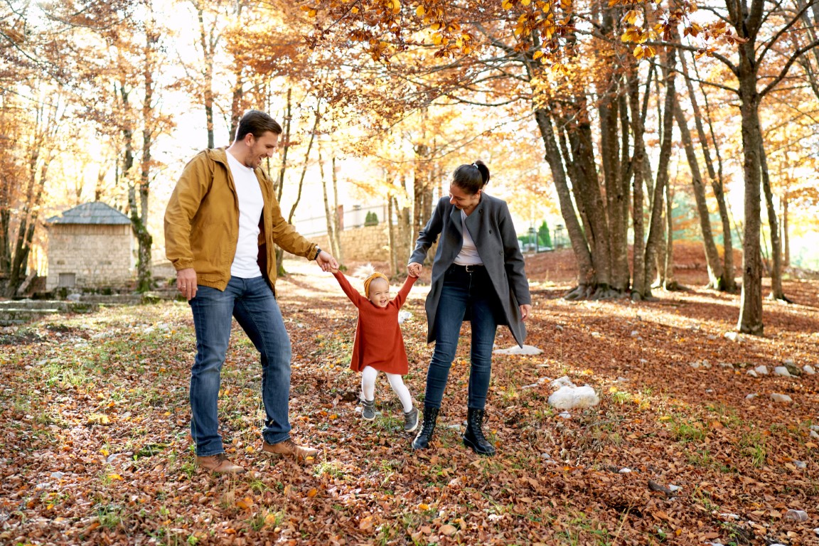 Une famille heureuse