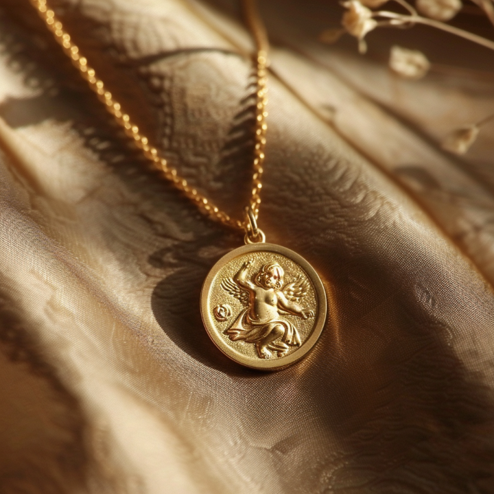 medaille de bapteme anges gardiens 2